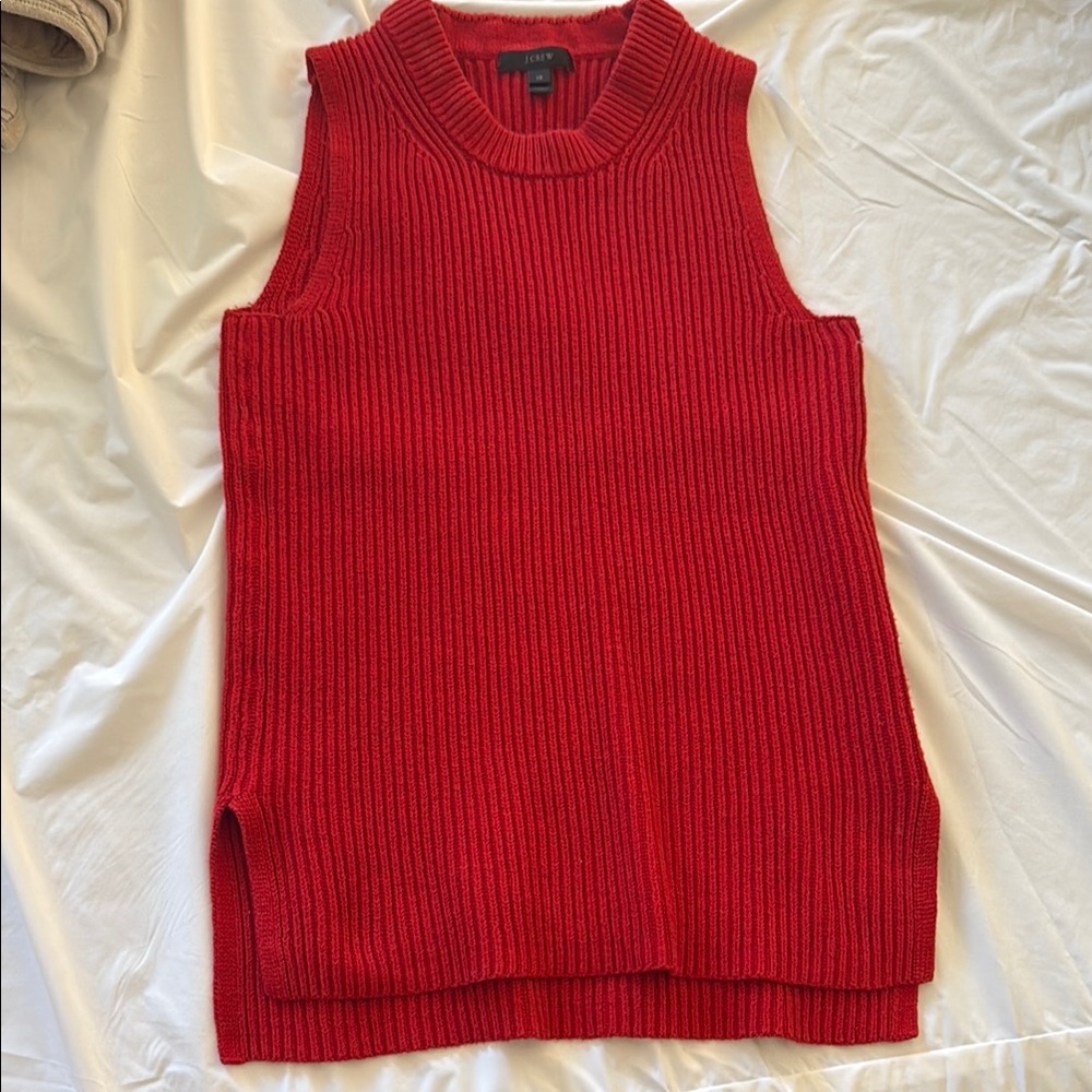J.Crew Red Knit Sweater